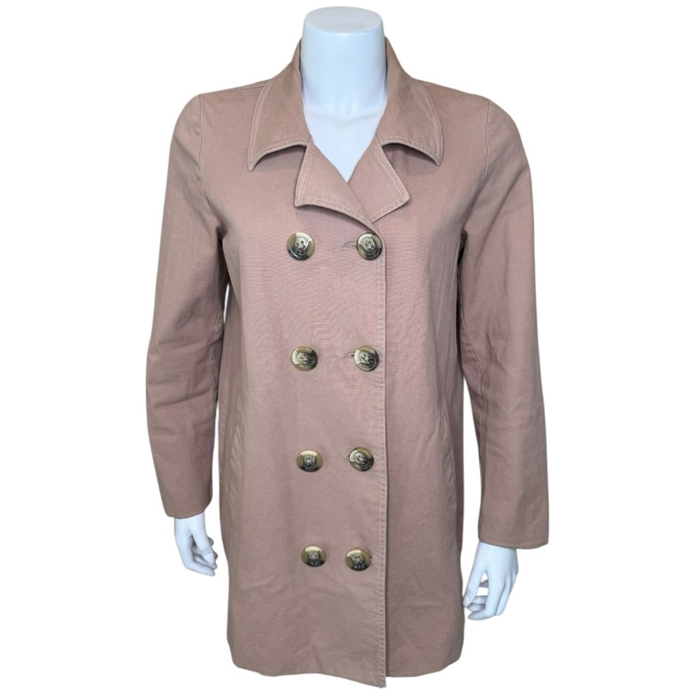 Sundance Fielding Jacket M Double-Breasted Button Peacoat Lined Tan